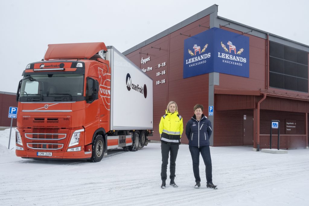 MaserFrakt och Leksands Knäckebröd fossilfri transport